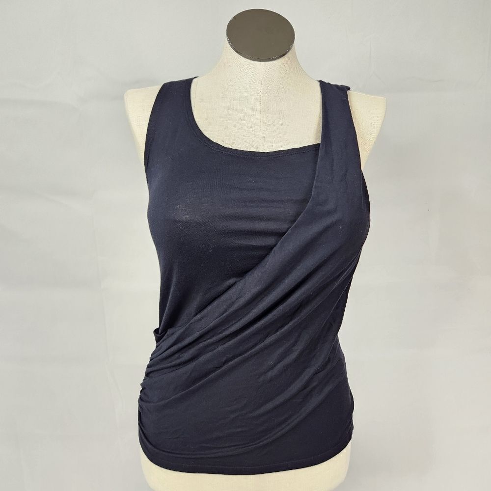 NWT Fabletics Bishop Tank Oh My Goddess Black Tank Top Sz XS